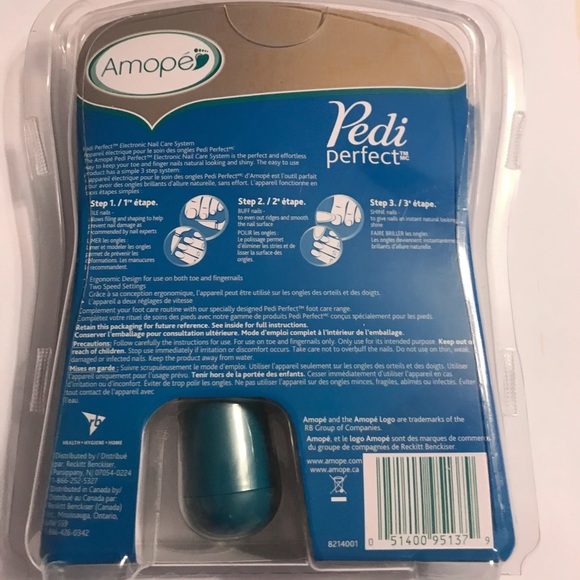 NEW! Amope Pedi Perfect Electronic Nail Care System File / Buff / Shine - Picture 2 of 10